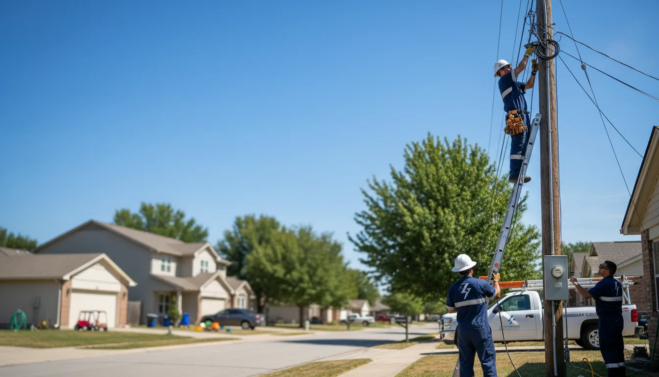 Residential electrician providing installation services in Thurmond, NC